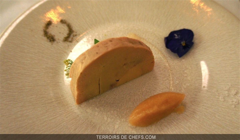 Terrine de foie gras confit et sa confiture de figues aux épices