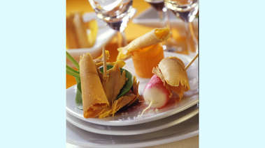 Tapas de foie gras et magret
