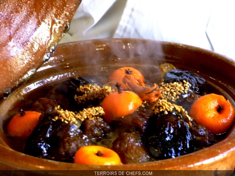 Tagine d'agneau aux aubergines