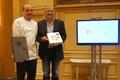 Philippe Bohrer Le fondateur du Prix Bohrer et le chef Eric Briffard.jpg