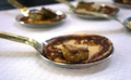 Foie gras poelé sur blinis de maïs