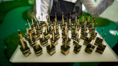 Amuse-bouches à la soirée anniversaire des 150 ans de Roquefort Société® 