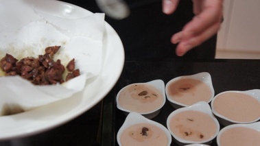 Crème brulée au foie de pigeon du Barrois