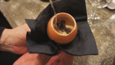 oeuf cru à la truffe