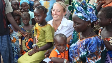 Amandine Chaignot en Afrique avec Vision du Monde