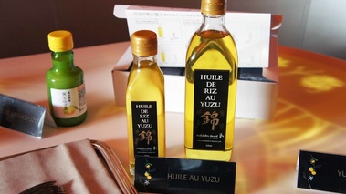 Déjeuner autour du Yuzu chez Senderens - Huile de riz au yuzu