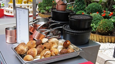 Salon des métiers du Plaza Athénée - Haute Cuisine - cèpes