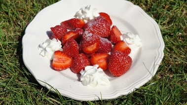 Fraises à la crème