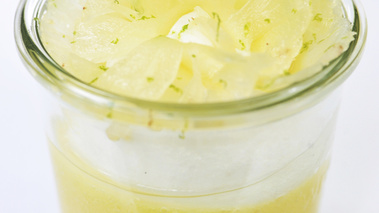 île flottante ananas-citron vert