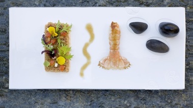 Langoustines et taboulé printanier par le chef Eric Guérin