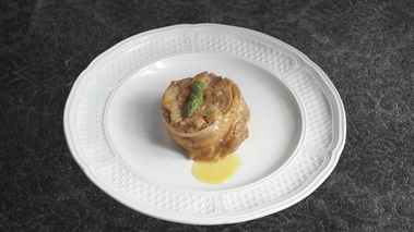 Poulet au foie gras et pointes d'asperges par Gilles Stassart  