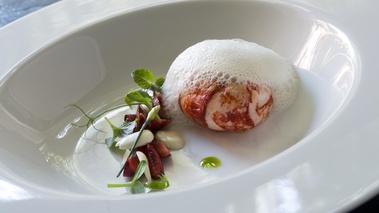 Homard Bleu, cerises et amandes - Westminster Hôtel & Spa 