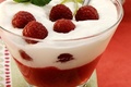 Mousseux de fromage blanc aux framboises