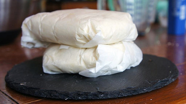 Tourte à la pêche - paquets de pâte