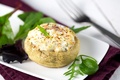 Champignons farcis au fromage frais