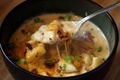 Soupe de pommes de terre au chaource