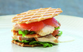 Club sandwich aux galettes au beurre