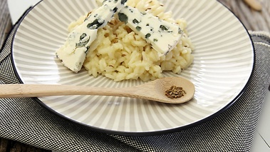 Risotto cremeux au Roquefort