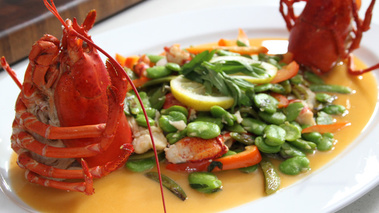 Homard aux fèves